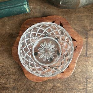 Glass Trinket Dish Ring Bowl